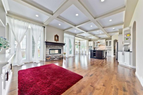60 Elmont Rise Sw, Calgary, AB - Indoor With Fireplace