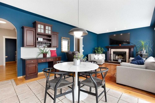 161 Panorama Hills View Nw, Calgary, AB - Indoor Photo Showing Living Room With Fireplace