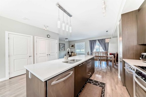 55-300 Marina Drive, Chestermere, AB - Indoor Photo Showing Kitchen With Double Sink