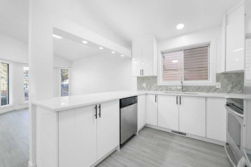 361 Martinwood Place Ne, Calgary, AB - Indoor Photo Showing Kitchen With Upgraded Kitchen