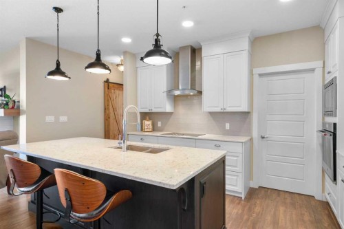 211-20 Seton Park Se, Calgary, AB - Indoor Photo Showing Kitchen With Upgraded Kitchen