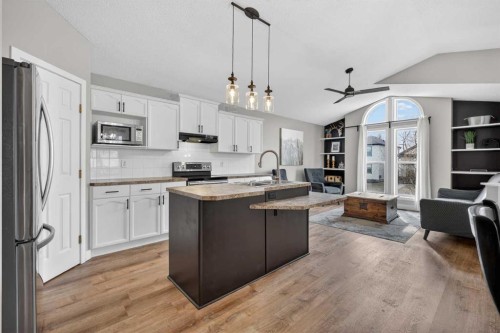 189 Copperfield Gardens Se, Calgary, AB - Indoor Photo Showing Kitchen With Upgraded Kitchen