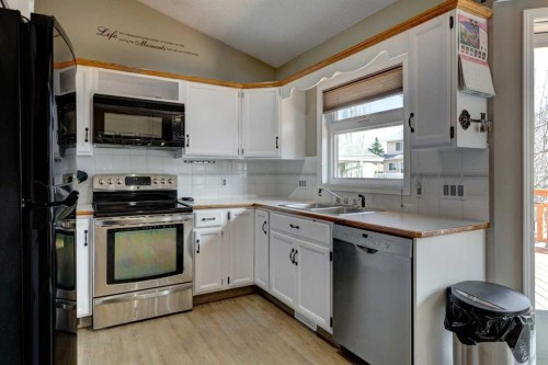 116 Macewan Ridge Close Nw, Calgary, AB - Indoor Photo Showing Kitchen With Double Sink