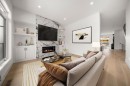 1907 28 Avenue Sw, Calgary, AB  - Indoor Photo Showing Living Room With Fireplace 