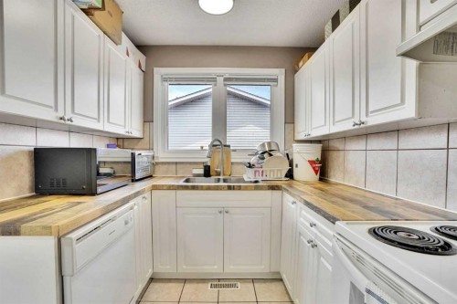 1004 Penrith Crescent Se, Calgary, AB - Indoor Photo Showing Kitchen With Double Sink