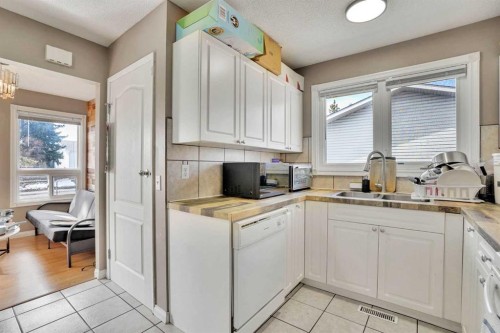 1004 Penrith Crescent Se, Calgary, AB - Indoor Photo Showing Kitchen With Double Sink