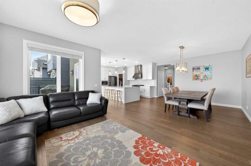 396 Evansborough Way Nw, Calgary, AB - Indoor Photo Showing Living Room