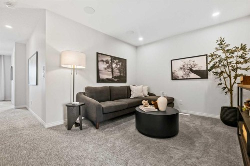 135 Huxland Road Ne, Calgary, AB - Indoor Photo Showing Living Room