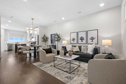 135 Huxland Road Ne, Calgary, AB - Indoor Photo Showing Living Room