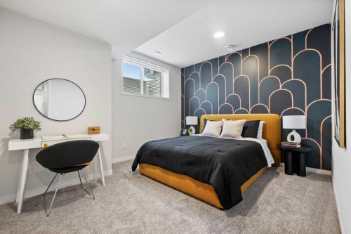 135 Huxland Road Ne, Calgary, AB - Indoor Photo Showing Bedroom