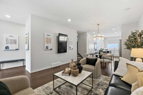 135 Huxland Road Ne, Calgary, AB - Indoor Photo Showing Living Room
