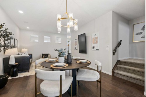 135 Huxland Road Ne, Calgary, AB - Indoor Photo Showing Dining Room