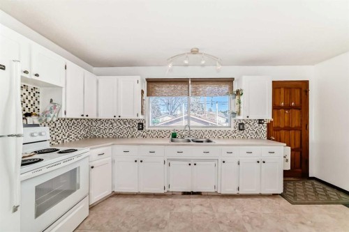 3772 Dover Ridge Drive Se, Calgary, AB - Indoor Photo Showing Kitchen With Double Sink