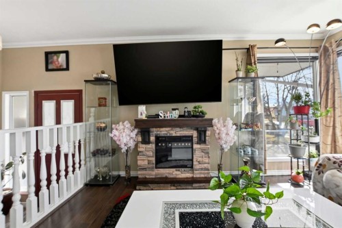 5218 Silverthorn Road, Olds, AB - Indoor With Fireplace