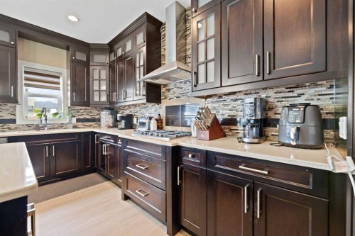 150 Saddlelake Grove Ne, Calgary, AB - Indoor Photo Showing Kitchen With Double Sink