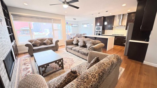 144 Red Embers Square Ne, Calgary, AB - Indoor Photo Showing Living Room