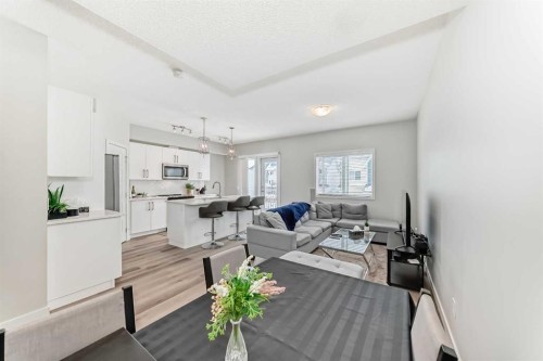 806-32 Red Embers Parade Ne, Calgary, AB - Indoor Photo Showing Living Room
