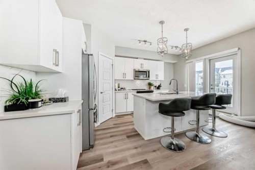 806-32 Red Embers Parade Ne, Calgary, AB - Indoor Photo Showing Kitchen With Upgraded Kitchen