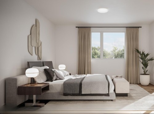 64 Eston Lane Se, Calgary, AB - Indoor Photo Showing Bedroom