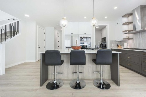 181 Amblehurst Rise Nw, Calgary, AB - Indoor Photo Showing Kitchen With Upgraded Kitchen
