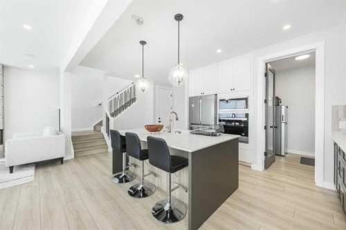 181 Amblehurst Rise Nw, Calgary, AB - Indoor Photo Showing Kitchen With Upgraded Kitchen