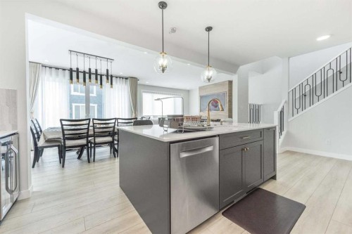 181 Amblehurst Rise Nw, Calgary, AB - Indoor Photo Showing Kitchen With Upgraded Kitchen