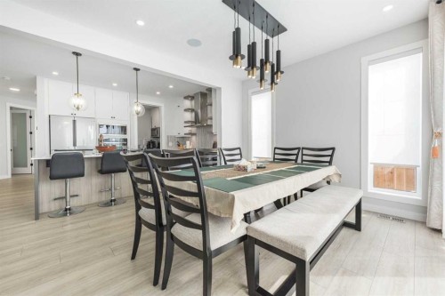181 Amblehurst Rise Nw, Calgary, AB - Indoor Photo Showing Dining Room