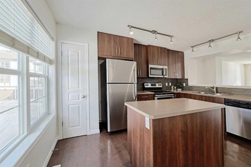 38 Cranford Drive Se, Calgary, AB - Indoor Photo Showing Kitchen With Stainless Steel Kitchen