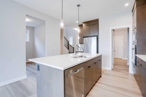 77 Calhoun Crescent Ne, Calgary, AB - Indoor Photo Showing Kitchen With Upgraded Kitchen