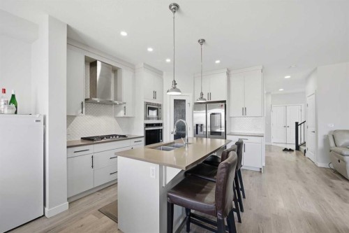 82 Legacy Glen Terrace Se, Calgary, AB - Indoor Photo Showing Kitchen With Double Sink With Upgraded Kitchen