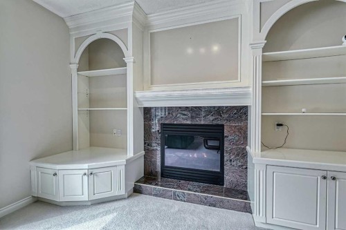 253 Patterson Boulevard Sw, Calgary, AB - Indoor With Fireplace