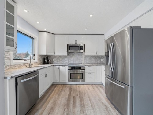 247 Hidden Valley Place Nw, Calgary, AB - Indoor Photo Showing Kitchen With Upgraded Kitchen
