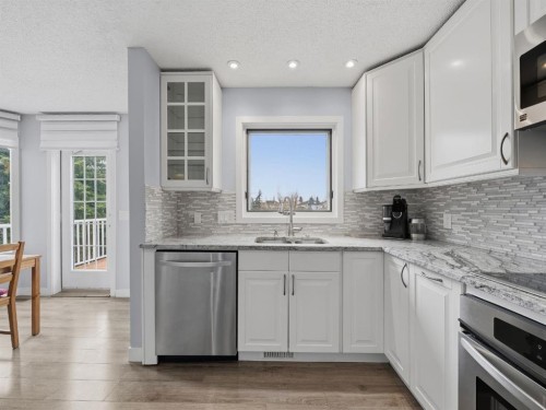 247 Hidden Valley Place Nw, Calgary, AB - Indoor Photo Showing Kitchen With Double Sink With Upgraded Kitchen