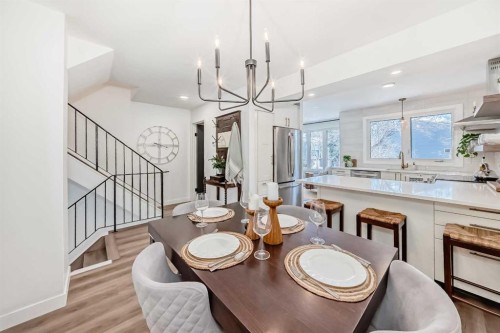 60 Point Drive Nw, Calgary, AB - Indoor Photo Showing Dining Room