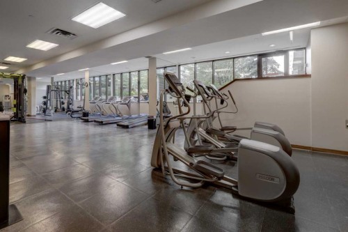 246-222 Riverfront Avenue Sw, Calgary, AB - Indoor Photo Showing Gym Room