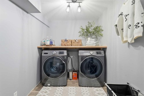 99 Sunset View, Cochrane, AB - Indoor Photo Showing Laundry Room