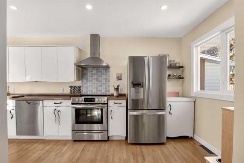 2507 Chicoutimi Drive Nw, Calgary, AB - Indoor Photo Showing Kitchen With Stainless Steel Kitchen