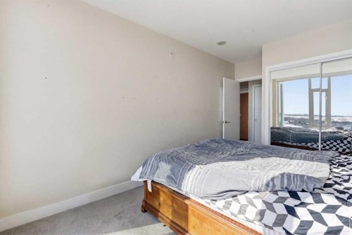 2704-510 6 Avenue Se, Calgary, AB - Indoor Photo Showing Bedroom