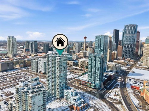 2704-510 6 Avenue Se, Calgary, AB - Outdoor With View