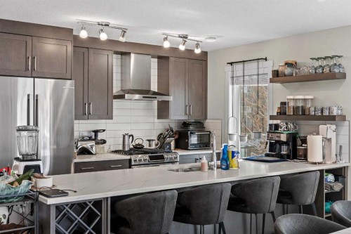 310 Seton Circle Se, Calgary, AB - Indoor Photo Showing Kitchen With Upgraded Kitchen