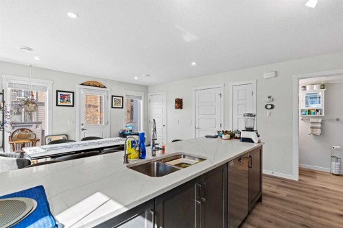 310 Seton Circle Se, Calgary, AB - Indoor Photo Showing Kitchen With Double Sink