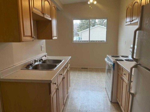 5906 60 Street, Red Deer, AB - Indoor Photo Showing Kitchen With Double Sink