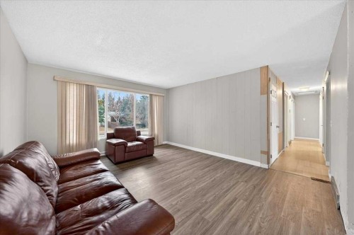 4748 Rundlehorn Drive Ne, Calgary, AB - Indoor Photo Showing Living Room