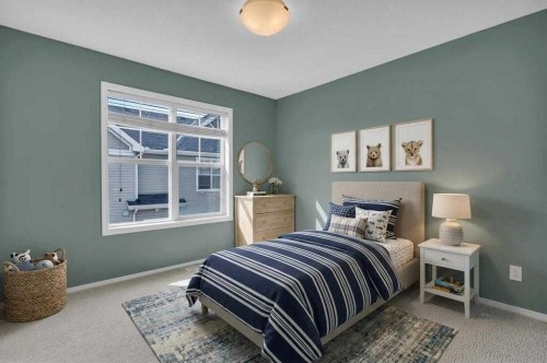 281 Elgin Gardens Se, Calgary, AB - Indoor Photo Showing Bedroom