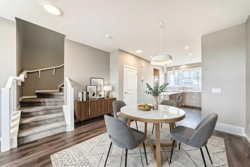 1328 Mahogany Boulevard Se, Calgary, AB - Indoor Photo Showing Dining Room