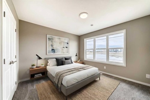 1328 Mahogany Boulevard Se, Calgary, AB - Indoor Photo Showing Bedroom
