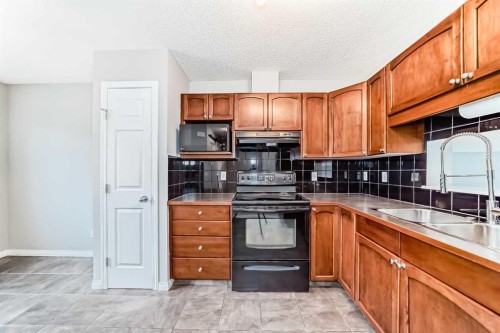 17 Copperfield Court Se, Calgary, AB - Indoor Photo Showing Kitchen With Double Sink