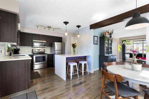 125 Copperpond Common Se, Calgary, AB - Indoor Photo Showing Kitchen With Stainless Steel Kitchen