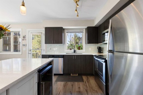 125 Copperpond Common Se, Calgary, AB - Indoor Photo Showing Kitchen With Stainless Steel Kitchen With Upgraded Kitchen