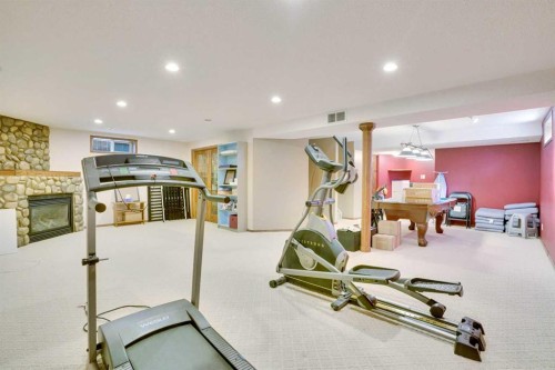 391 Millrise Square Sw, Calgary, AB - Indoor Photo Showing Gym Room